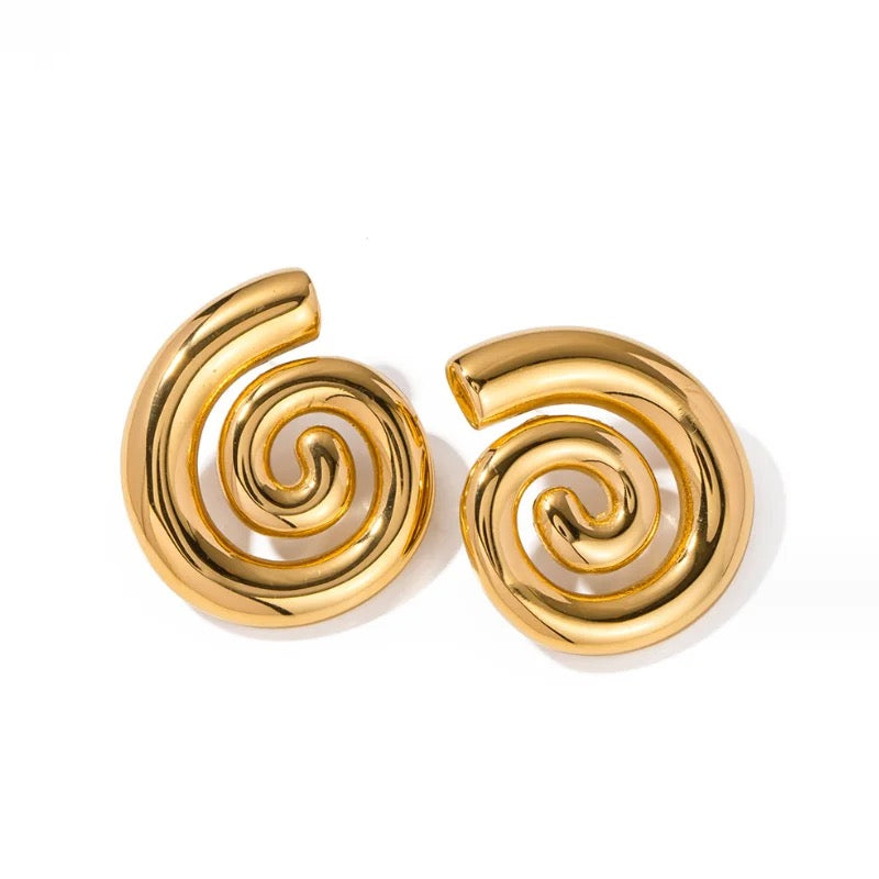 Chunky Swirl Earrings