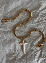 NIXON pearl cross chain