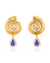 Blue Drop Swirl Earrings (sale)