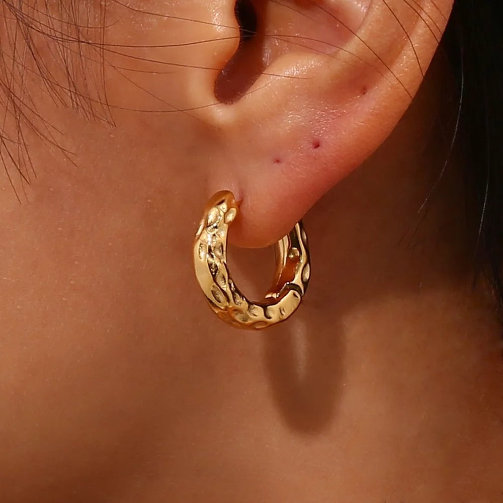 Textured Hoops 4.5mm