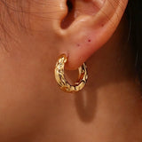 Textured Hoops 4.5mm