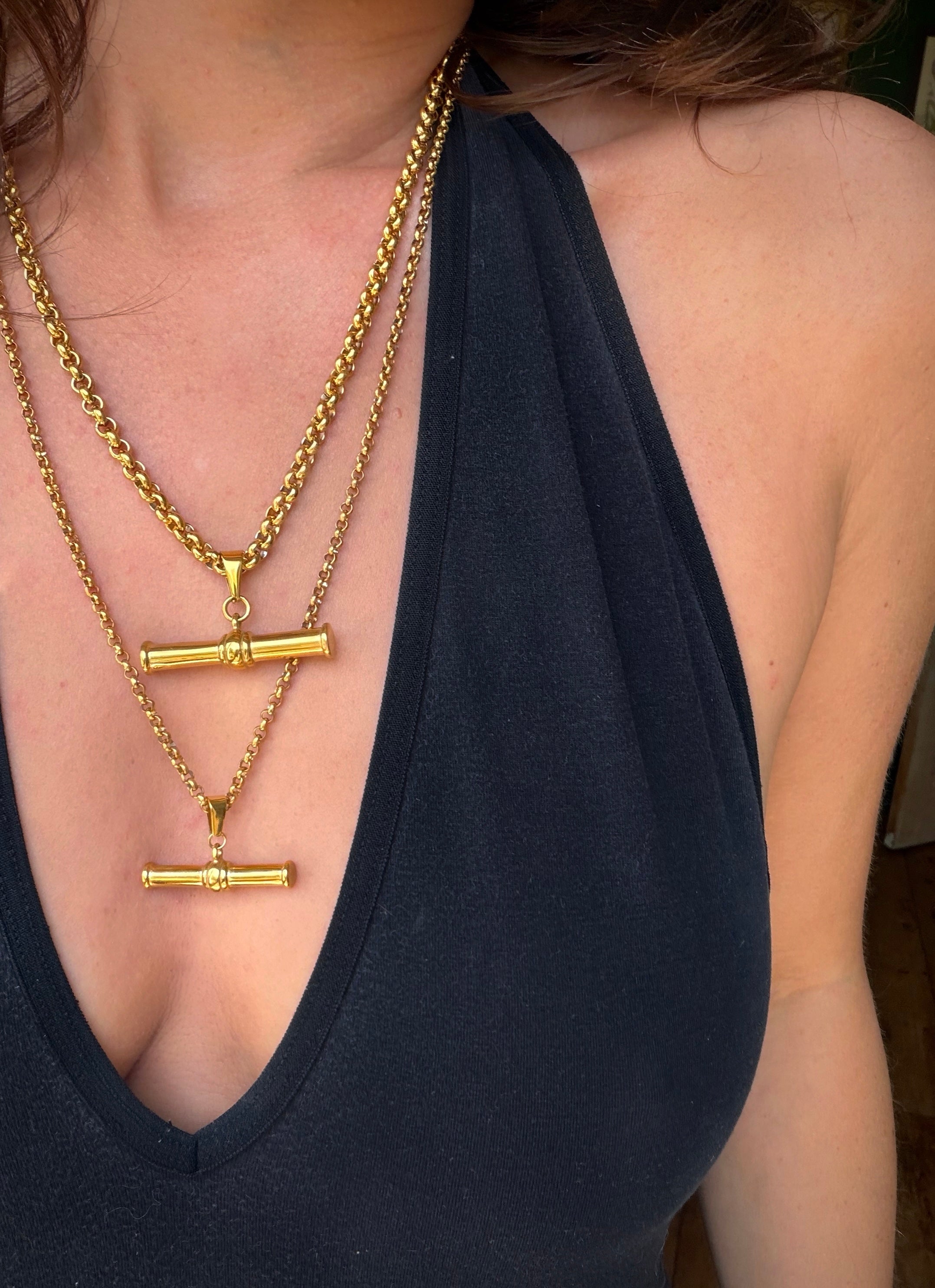 Petite T-Bar Necklace - Neckontheline