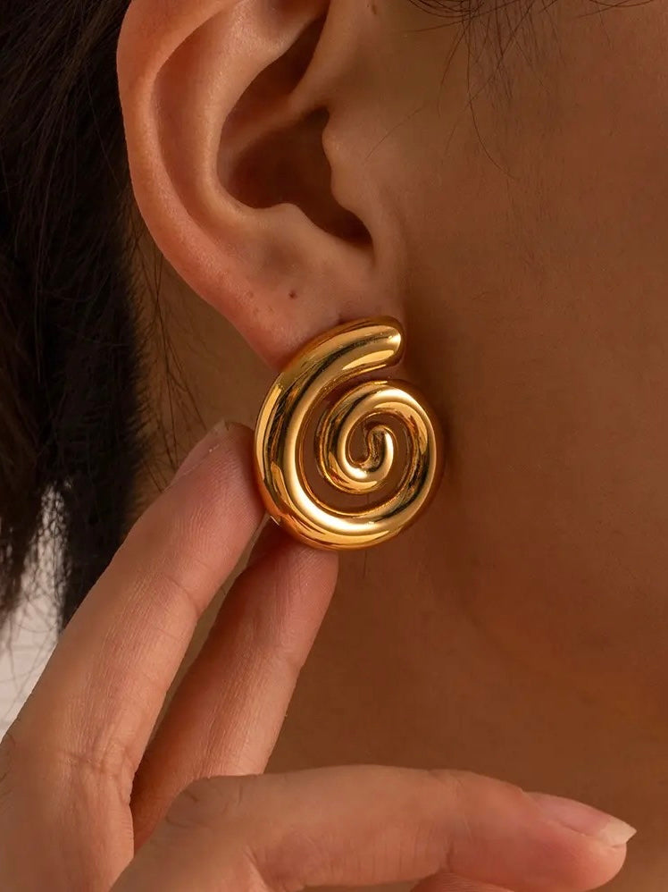 Chunky Swirl Earrings (sale)