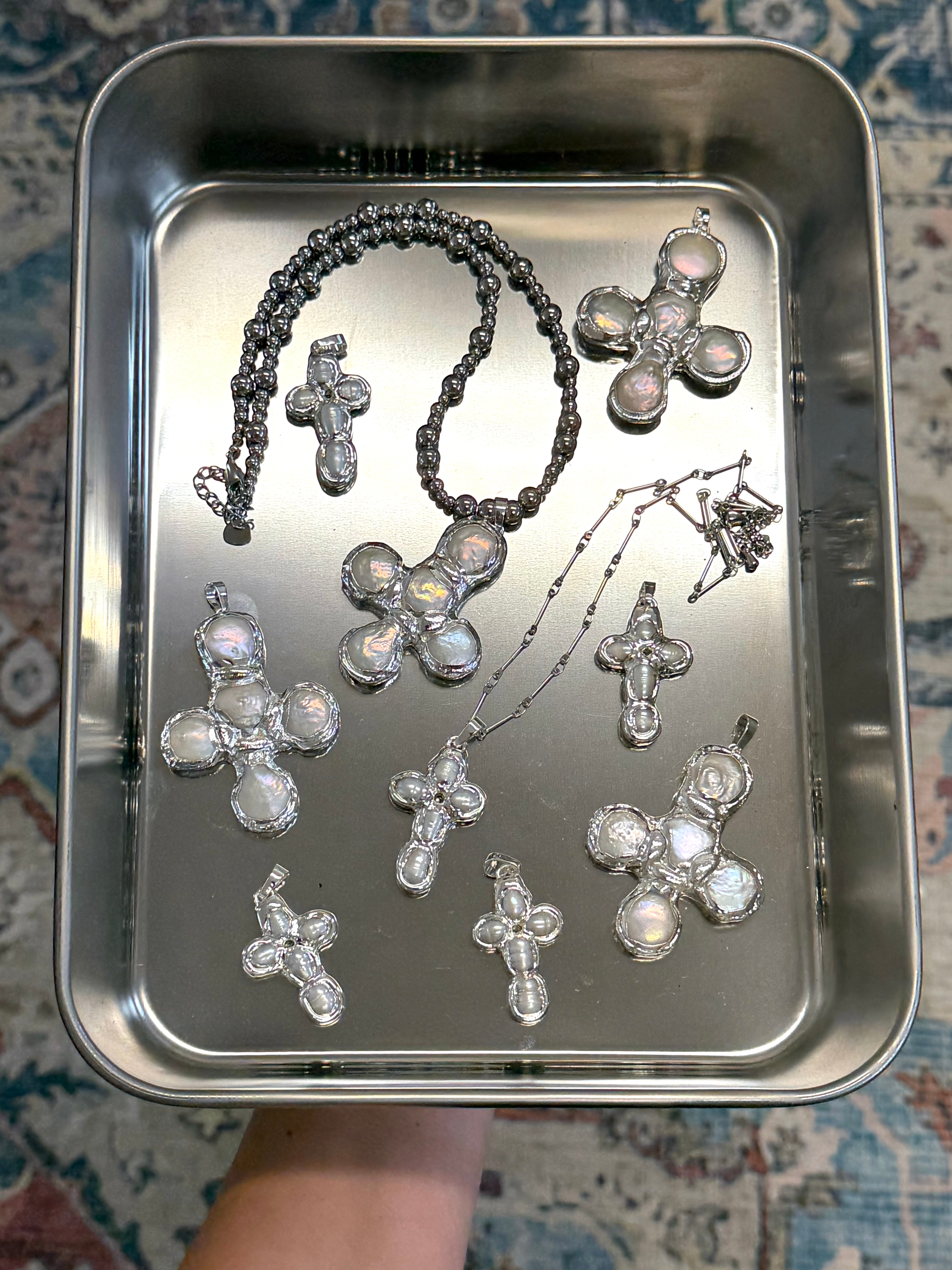 CROIX necklace silver