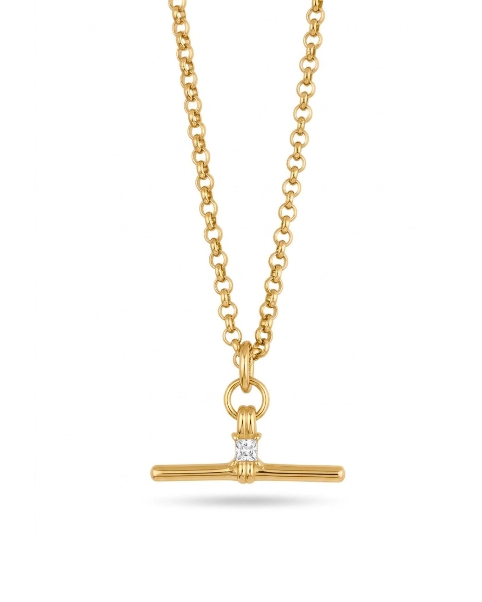 Diamanté T-Bar necklace - Neckontheline