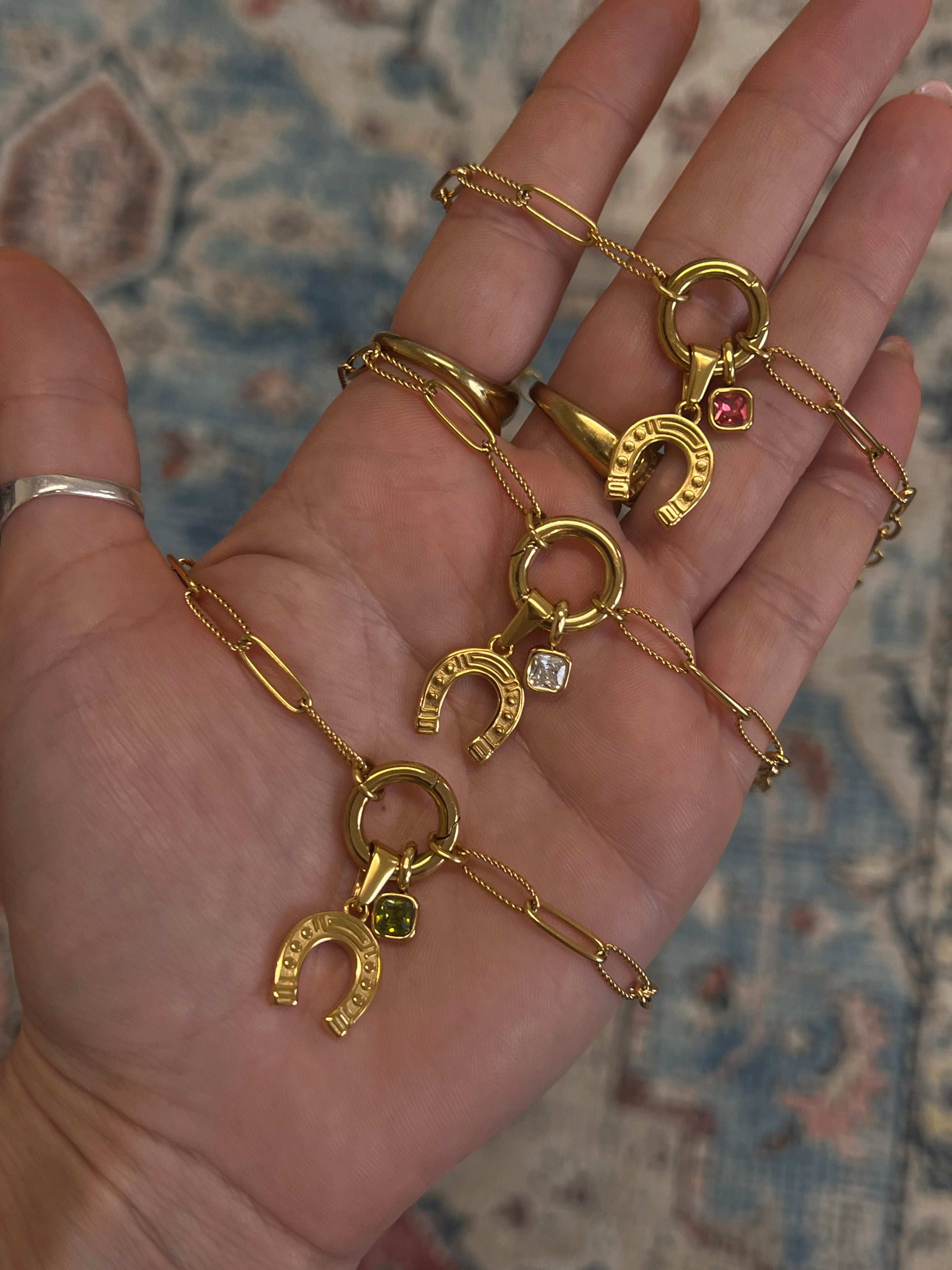 LUCKY BIRTHSTONE NECKLACE