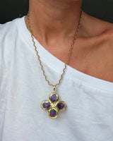 NISSI necklace purple