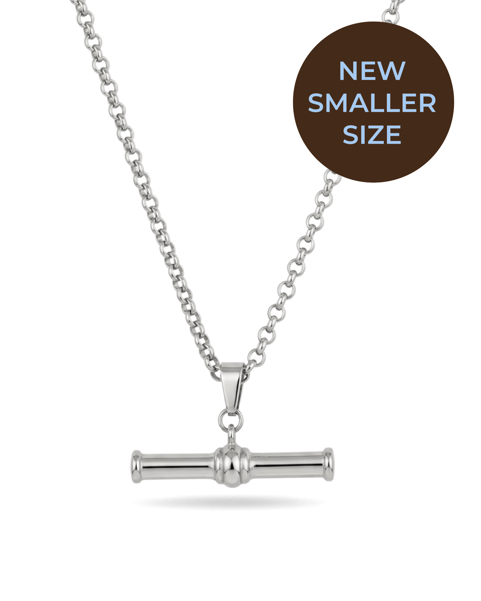 Petite T-Bar Necklace silver - Neckontheline
