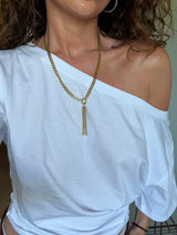 TASSEL necklace gold