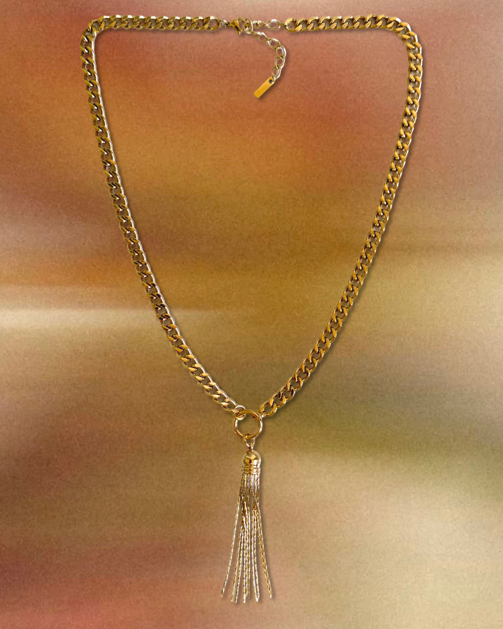 TASSEL necklace gold