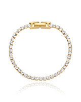 Gold CZ tennis bracelet (sale)