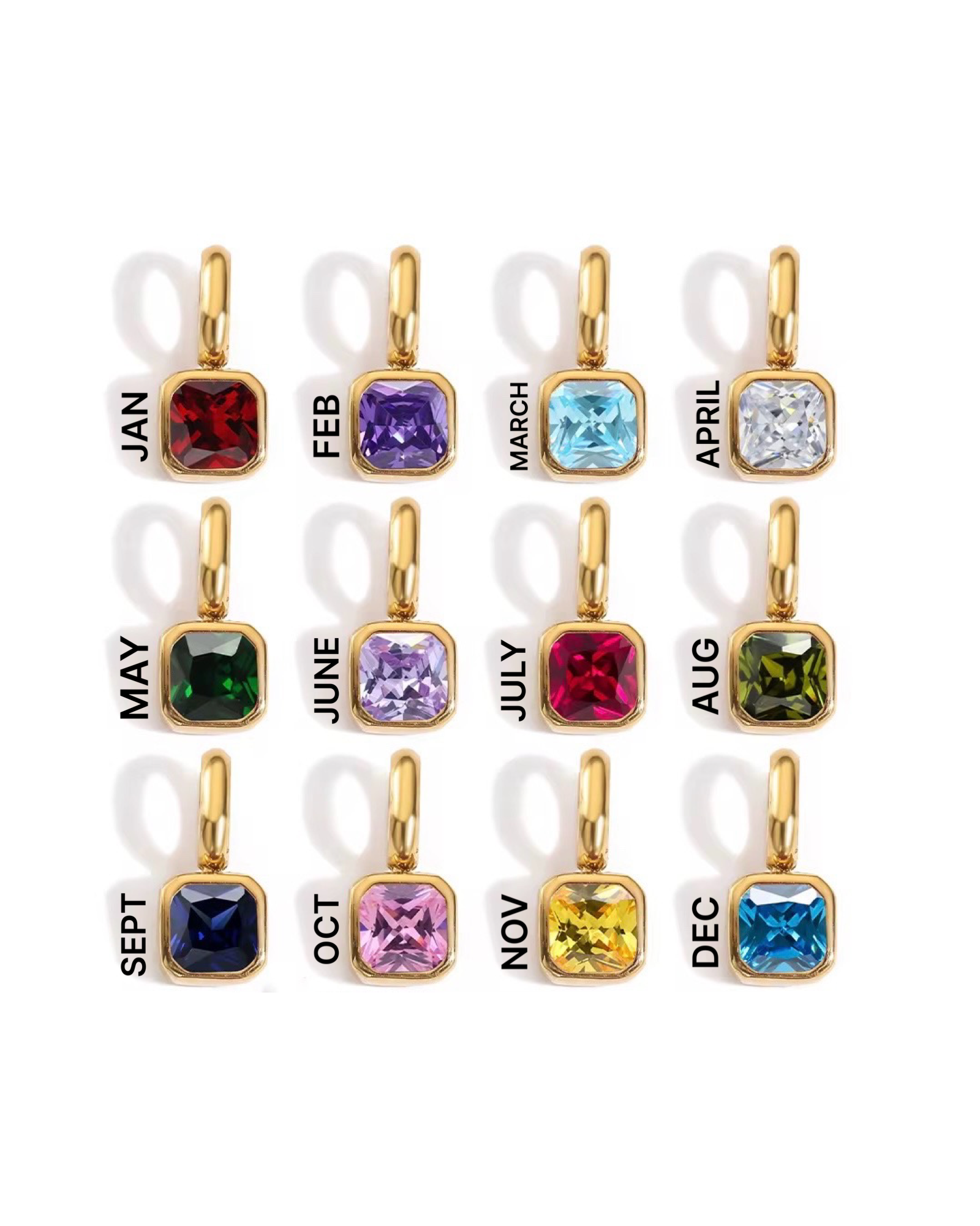 LUCKY BIRTHSTONE NECKLACE