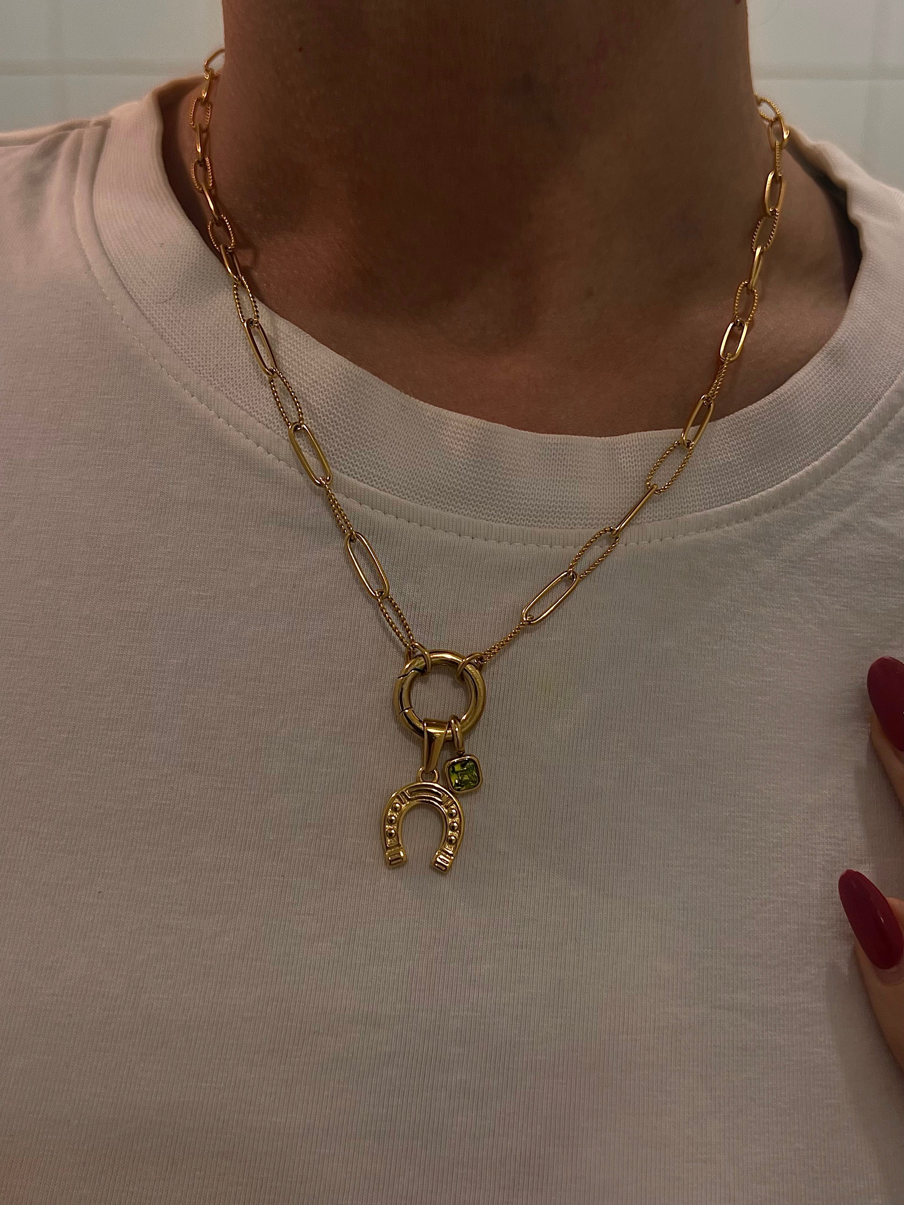 LUCKY BIRTHSTONE NECKLACE