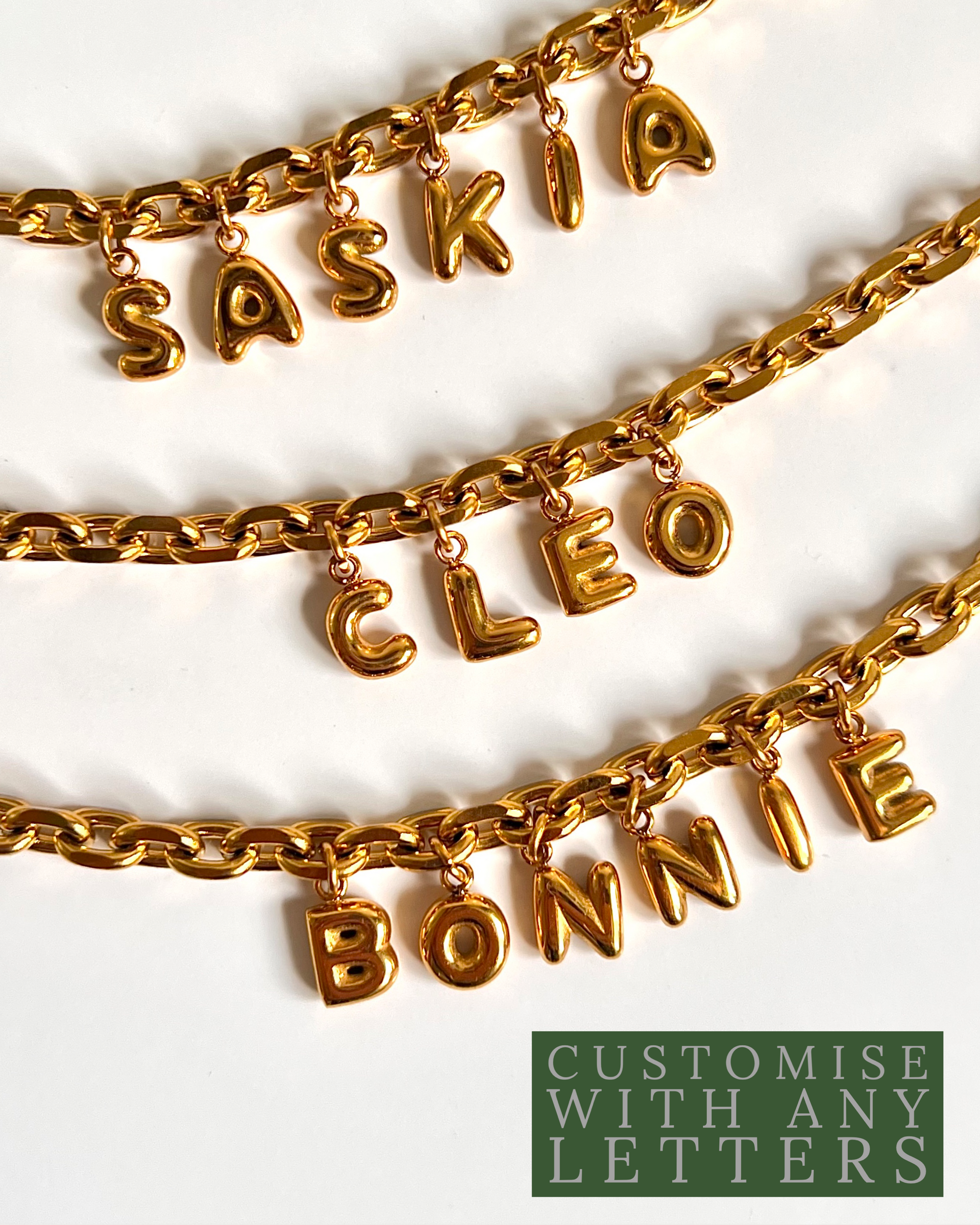 Chunky name necklace on sale
