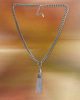 TASSEL necklace silver