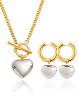 Two tone heart set