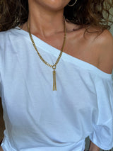 TASSEL necklace gold