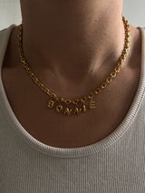 Silver Bubble Letter Name Necklace (sale)