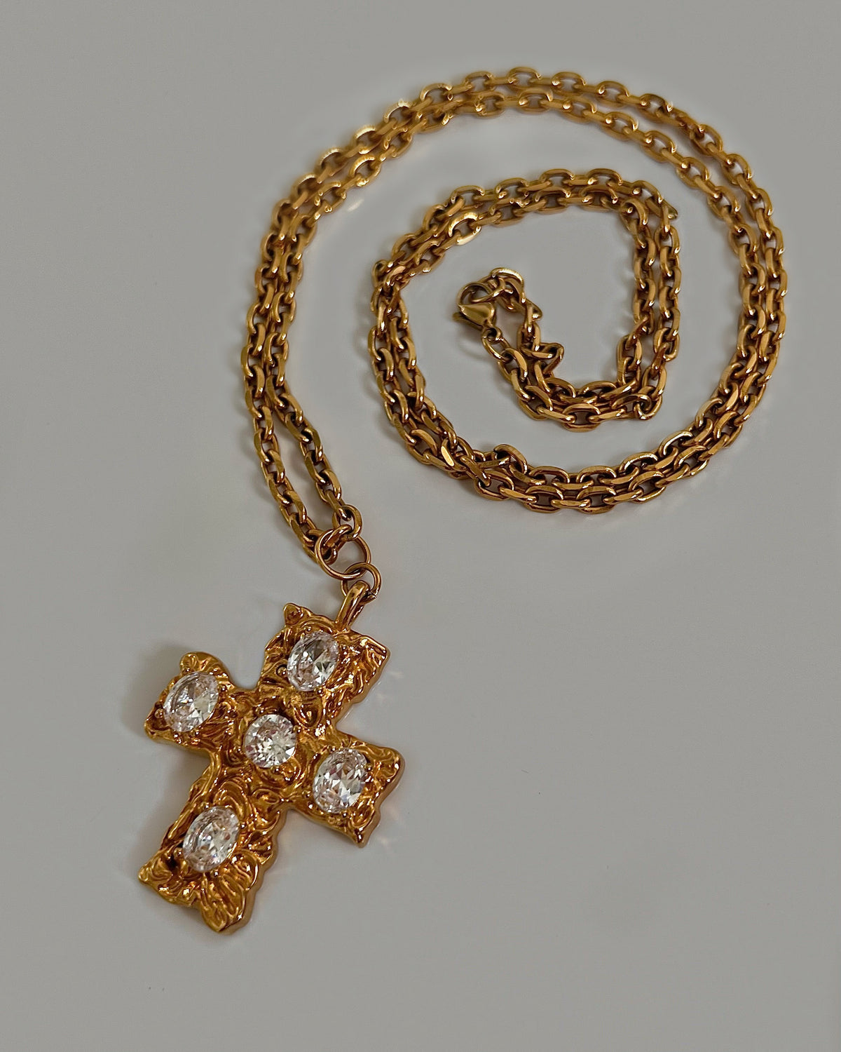 WRAP AROUND cross necklace