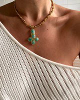 Paloma Beaded Necklace in Amazonite