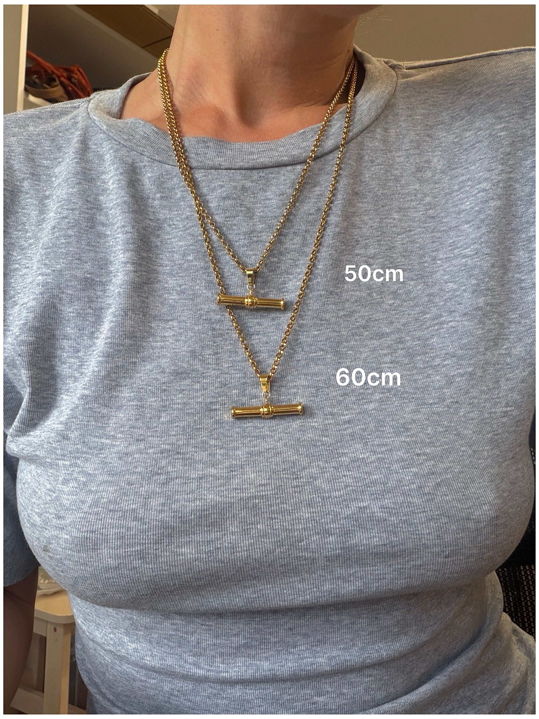 Petite T-Bar Necklace - Neckontheline