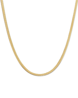 Gold flat snake chain 3mm