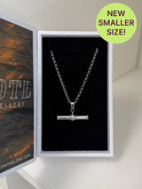Petite T-Bar Necklace silver