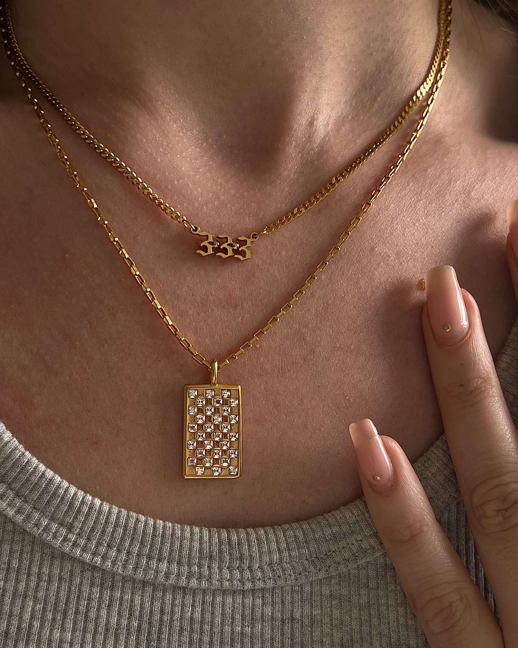 Angel number necklace Neckontheline