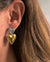 Two Tone Double Heart Earrings