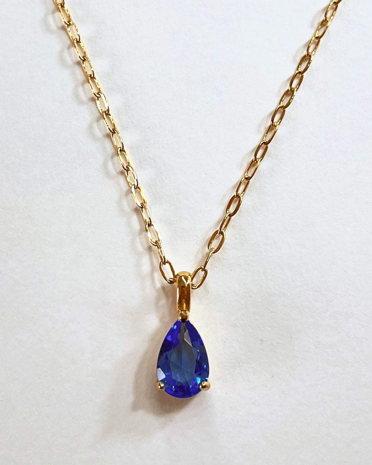 Rainbow Teardrop necklace (sale)