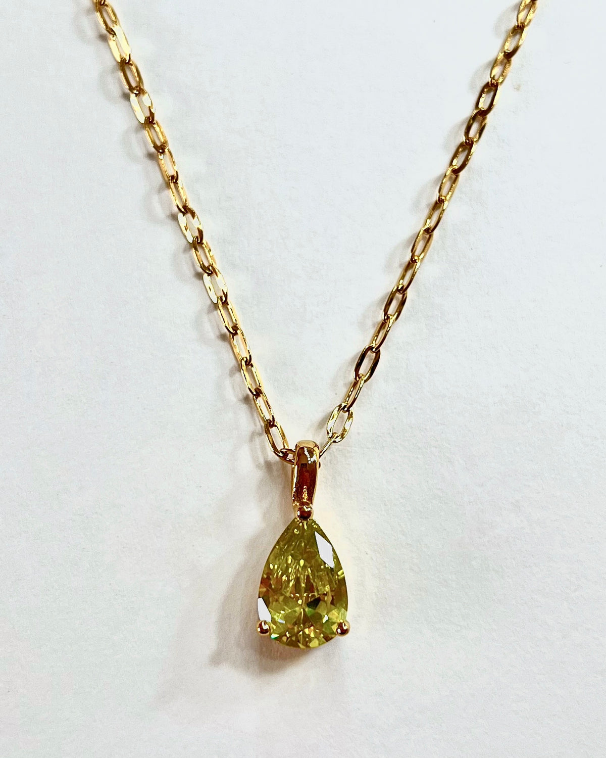 Rainbow Teardrop necklace (sale)