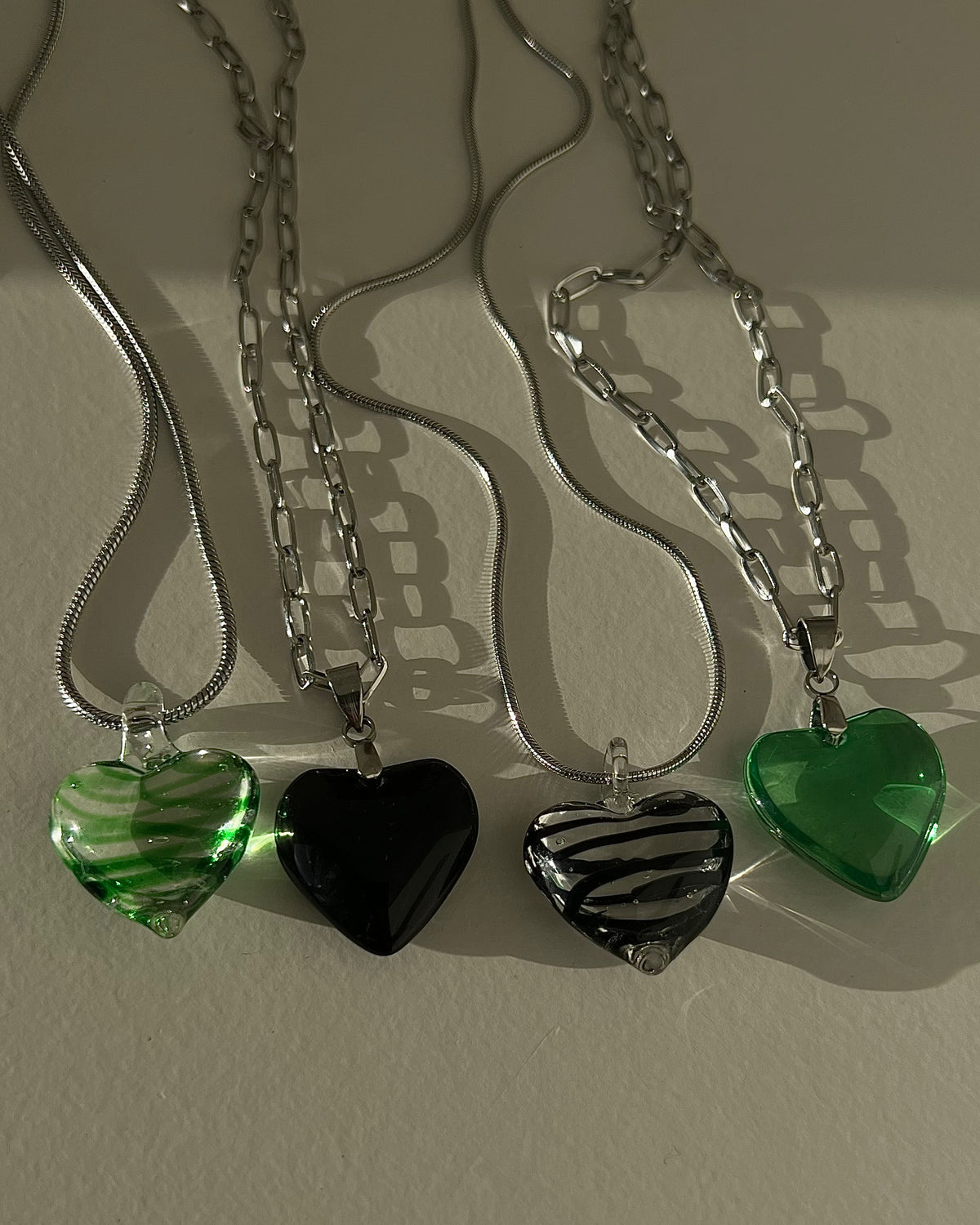 Jelly heart necklace