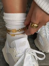 Chunky Birth date anklet - Neckontheline