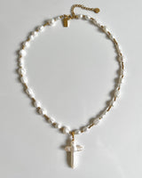 Pearl Cross Collar